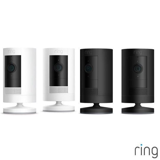 Ring Stick Up Cam|Outdoor|Indoor|Battery| Wireless|Plug in|White|Black - Velora Luxury Fashion