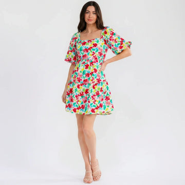 Robe manche bouffante
