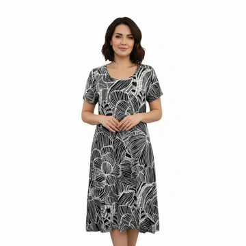 Robe noire et blanche Julia Divina