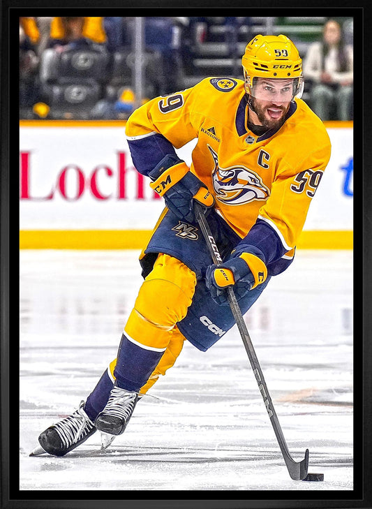 Roman Josi 20x29 Framed Canvas Nashville Predators - Velora Luxury Fashion