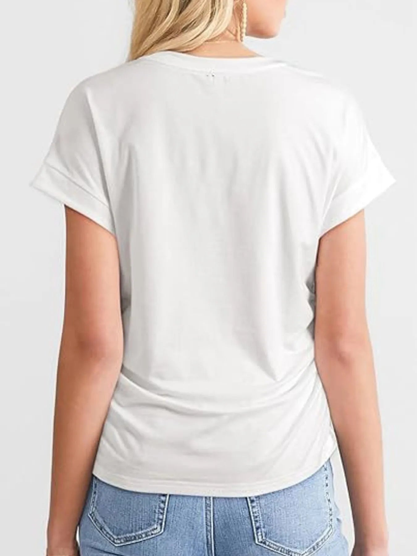 Round Neck Short Sleeve T-Shirt - Velora Luxury Fashion