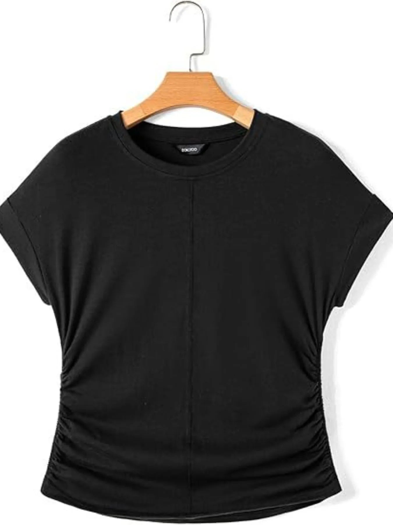 Round Neck Short Sleeve T-Shirt - Velora Luxury Fashion