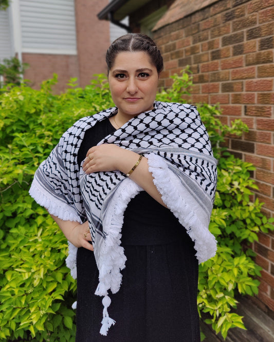 Royal Kufiya (Keffiyeh) | Handmade Tassels - Velora Luxury Fashion