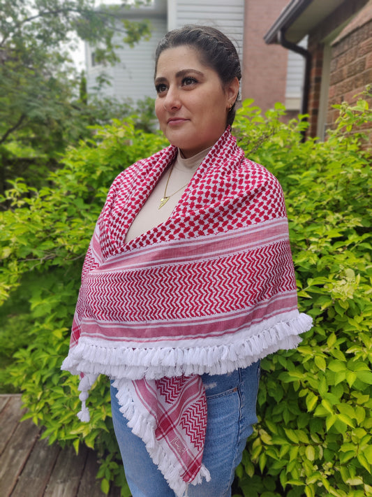 Royal Shemagh (Keffiyeh) | Handmade Tassels - Velora Luxury Fashion