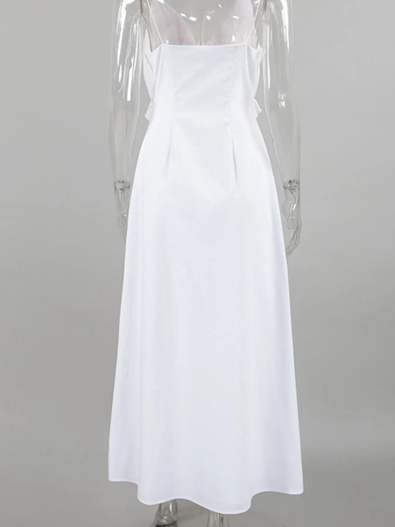 Ruffled V-Neck Maxi Dress - Velora Luxury Fashion