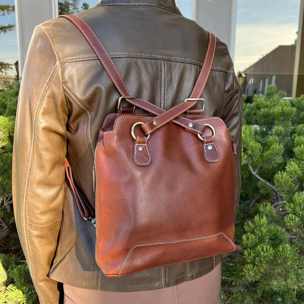 Rugged Earth Full Grain 2-in-1 Handbag & Backpack - Velora Luxury Fashion