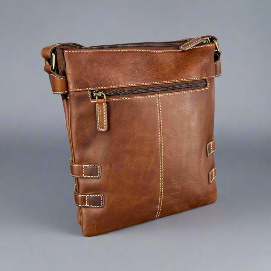 Rugged Earth Full Grain Leather Bag - Velora Luxury Fashion