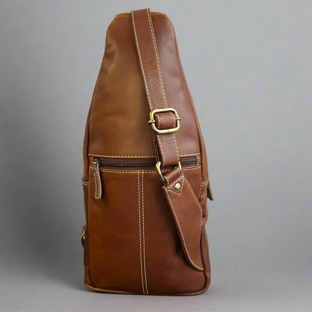 Rugged Earth Full Grain Sling Bag Backpack - Velora Luxury Fashion