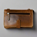 Rugged Earth Leather Organizer Purse - Velora Luxury Fashion