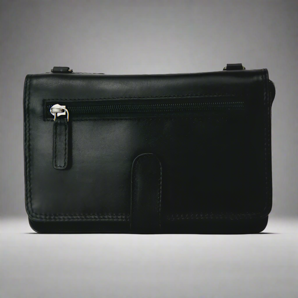 Rugged Earth Leather Organizer Purse - Velora Luxury Fashion