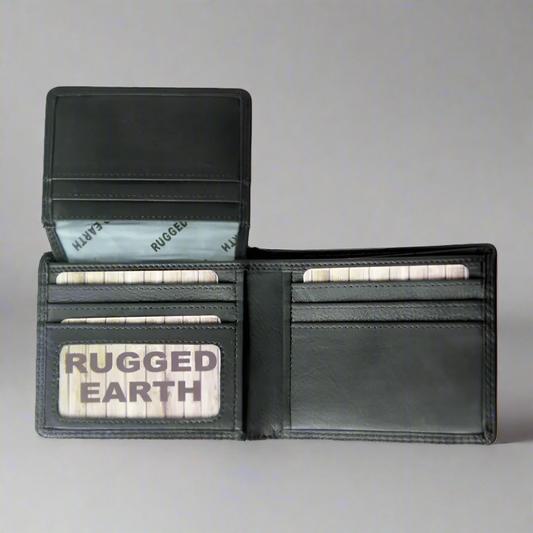 Rugged Earth Men's Bifold Leather Wallet - Velora Luxury Fashion