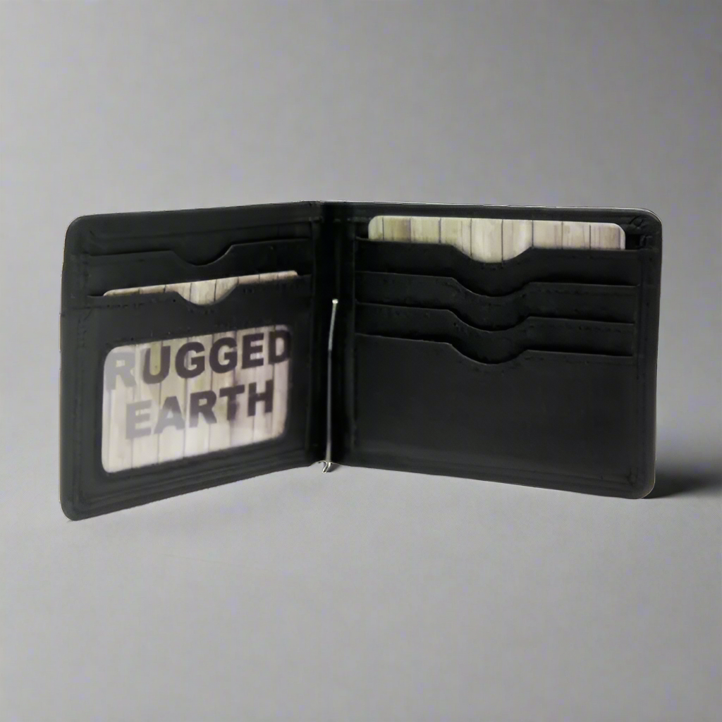 Rugged Earth Men's Leather Money Clip Wallet - Velora Luxury Fashion