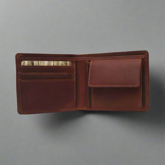 Rugged Earth Men's Leather Billfold Wallet Boutique of Leathers/Open Road