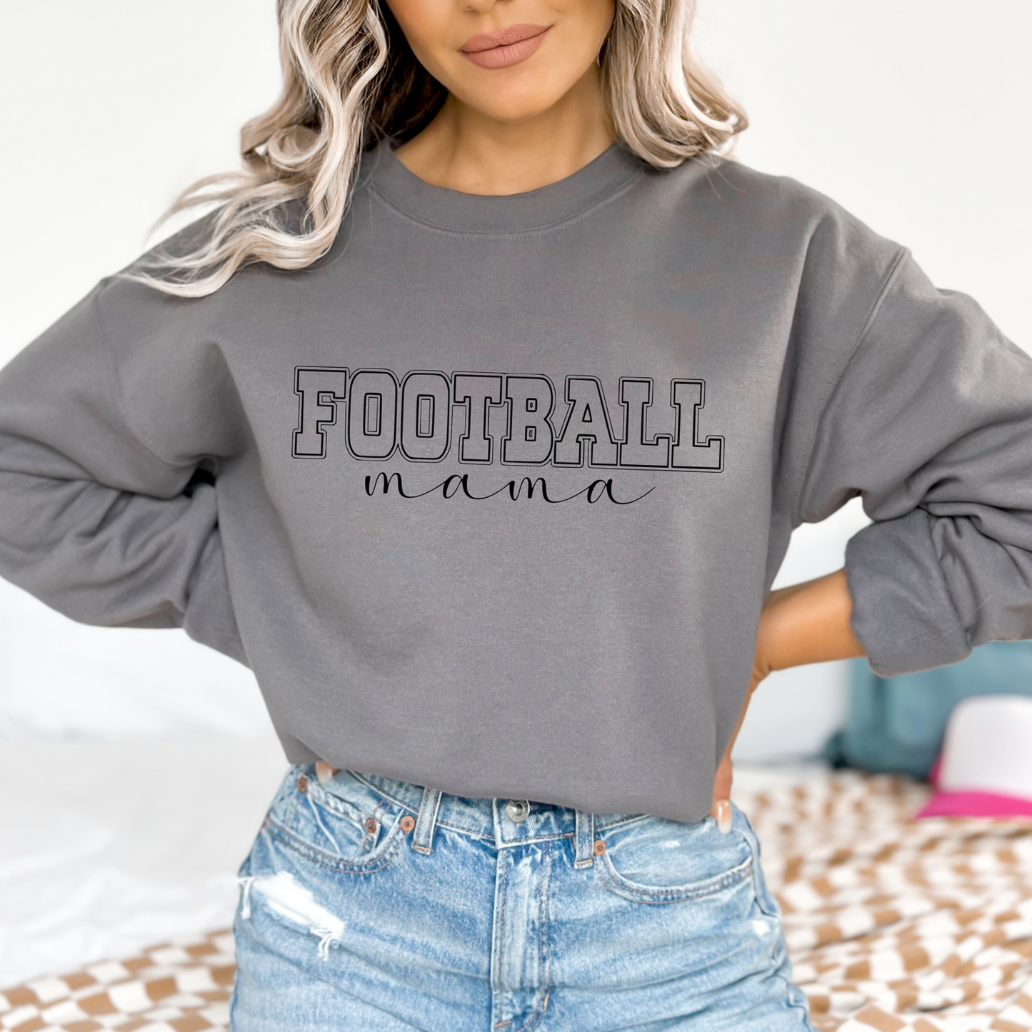 RusticGirls.Trilogy Football Mom Sweatshirt - Cozy Style - Velora Luxury Fashion