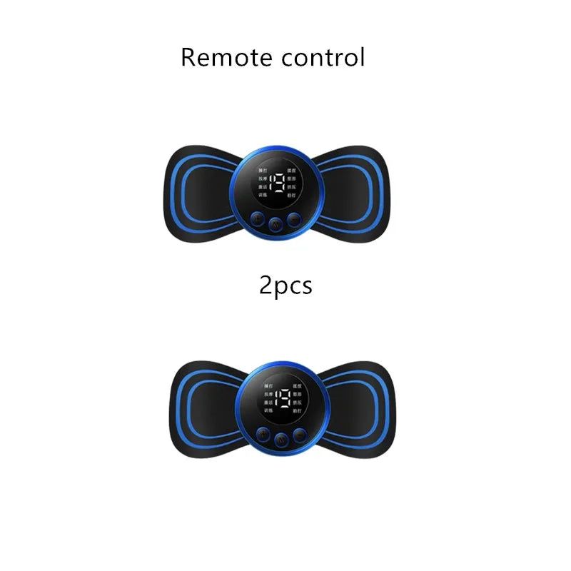 Rechargeable neck massager electric neck massage to relieve pain EMS acupoint muscle stimulation relaxation massage - Velora