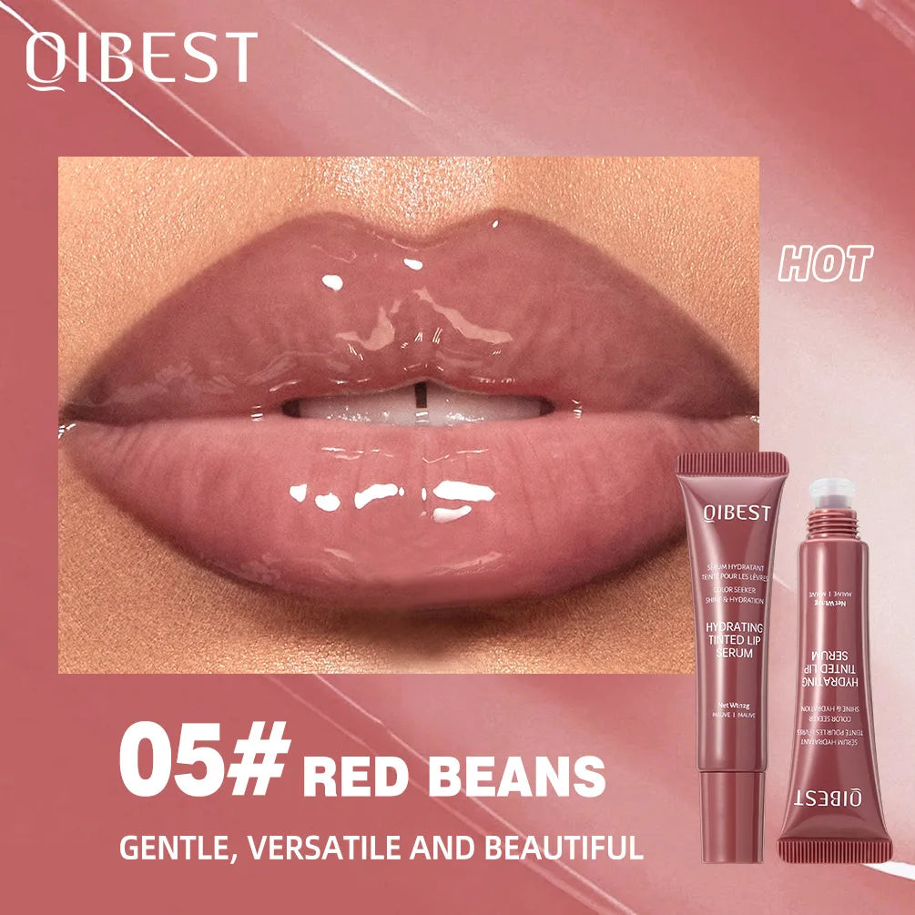QIBEST Crystal Lip Balm Moisturizing Lip Gloss Oil Jelly Lipgloss Long Lasting Liquid Lipstick Hydrating Tinted Lip Serum Makeup - Velora
