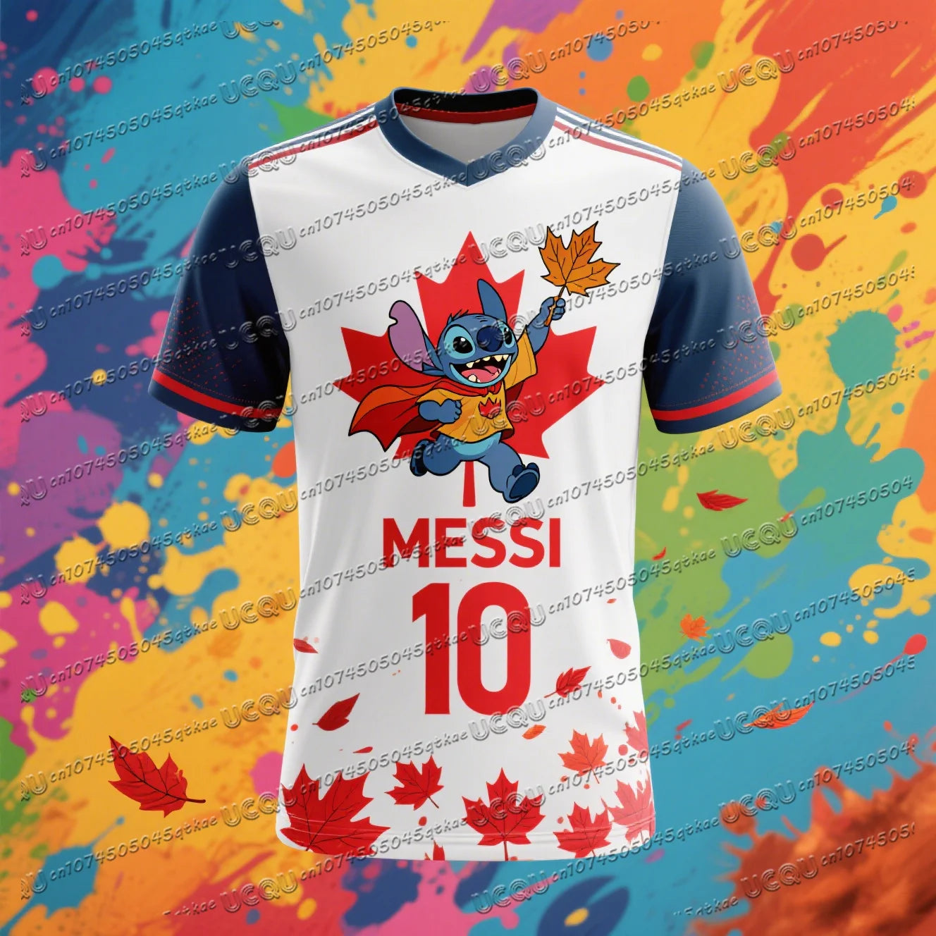 Messi No.10 Stitch Printed Football Sportswear T-Shirt Quick Drying Outdoor Parent-Child Activity Tee Adult&Kid'S Fitness Top Velora