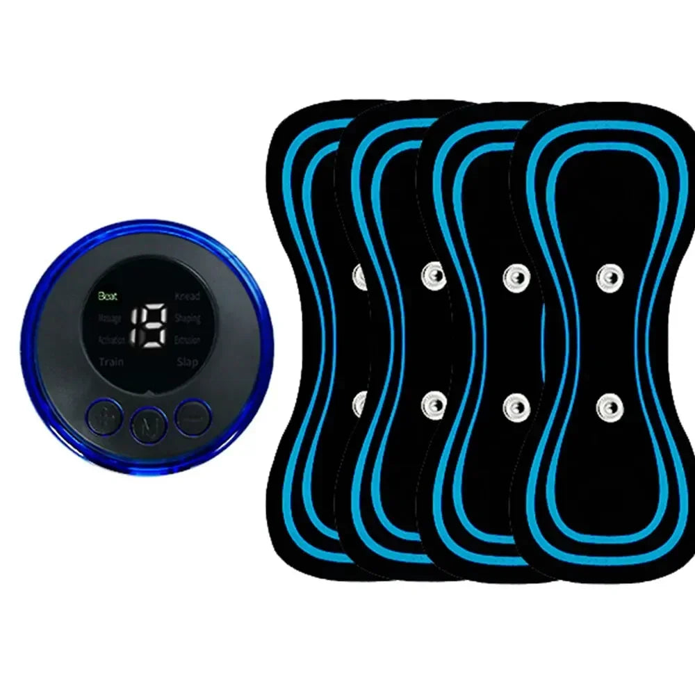 Muscle Electric Massager 2/3/4 Pcs EMS Neck Massage Machine 8 Modes 19 Levels of Strength Vibrater Instrument Treatment - Velora