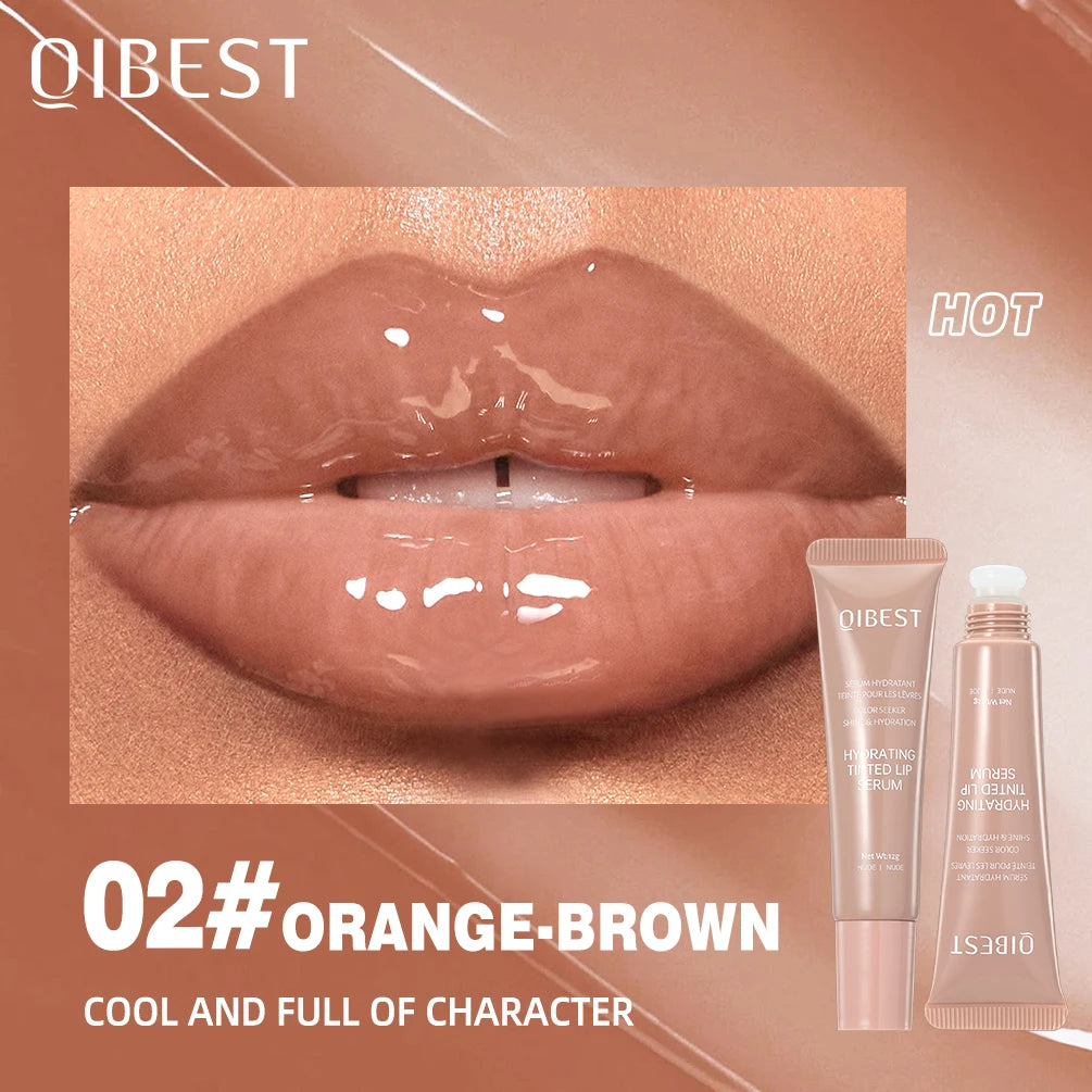 QIBEST Watery Crystal Clear Jelly Lip Oil Lip Balm Moisturizing Smoothing Lip Lines Jelly Pout Lip Gloss Glass Tinted Lip Glaze - Velora