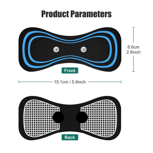 5/10pcs Cervical Massage Pad for Mini Neck Cervical Massage Stimulator Self Adhesive Cervical Massage Patch for Neck massager - Velora