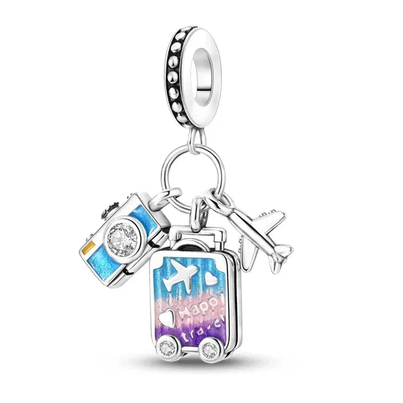 Purple Paradise Sterling Silver Charm Itz Luxury