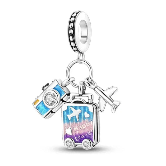 Purple Paradise Sterling Silver Charm Itz Luxury