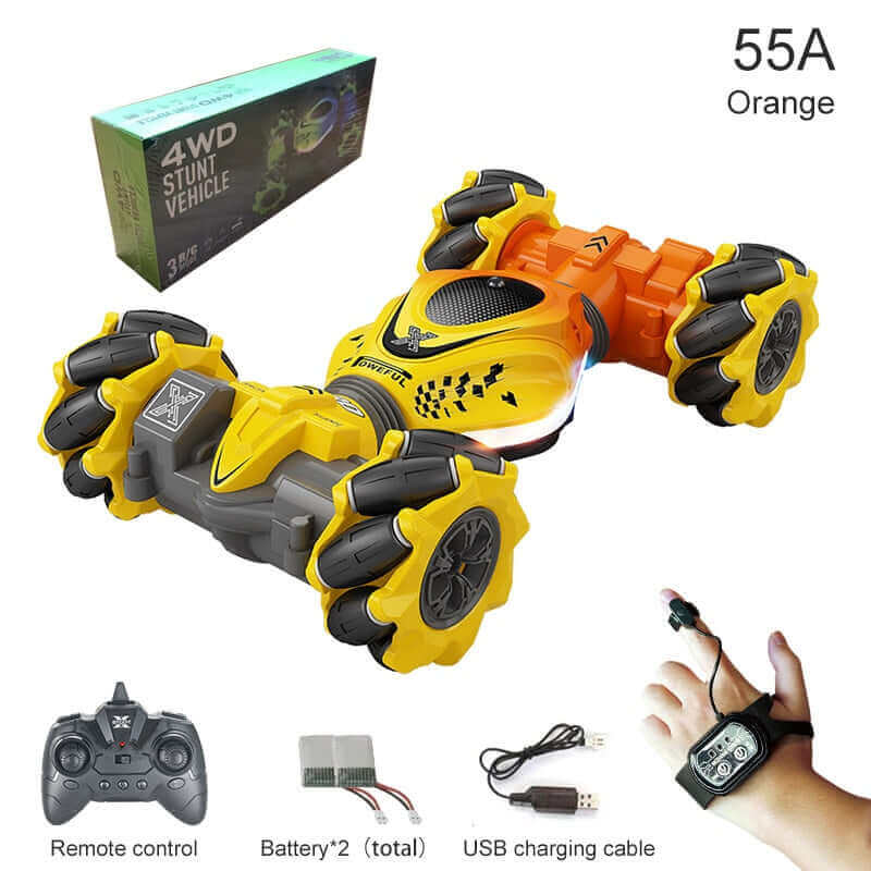 2024 New 4WD RC Stunt Car - Watch Gesture Control, 360° Rotation - Kids Toy Gift - Velora Luxury Fashion