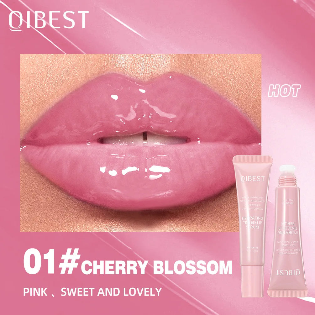 QIBEST Crystal Lip Balm Moisturizing Lip Gloss Oil Jelly Lipgloss Long Lasting Liquid Lipstick Hydrating Tinted Lip Serum Makeup - Velora