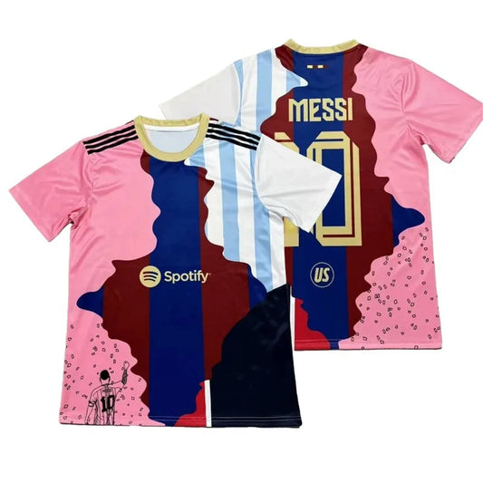 Messi - Men's Special Short Sleeved Football T-shirt, Football Training Uniform, Breathable Printed Trendy T-shirt Velora