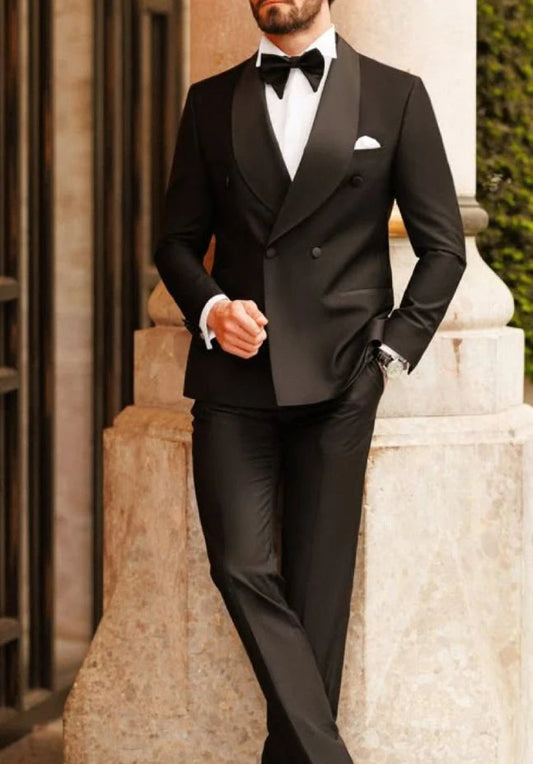 Suits for Men Slim Fit 3 Pieces Male Suit Jacket Vest with Pants Wedding Tuxedo Velora
