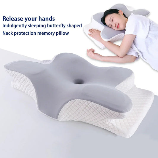 Memory Foam Pillow, Slow Rebound Neck Pillow, Pain Relief, Sleep Pillow - Velora