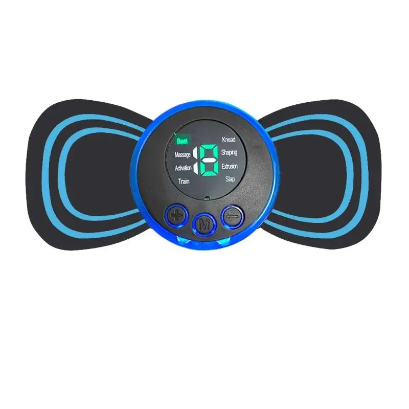 Intelligent Mini Electric Neck Massager Charging Portable Shoulder and Neck Neck Massage Patch with Multiple Adjustable Levels - Velora
