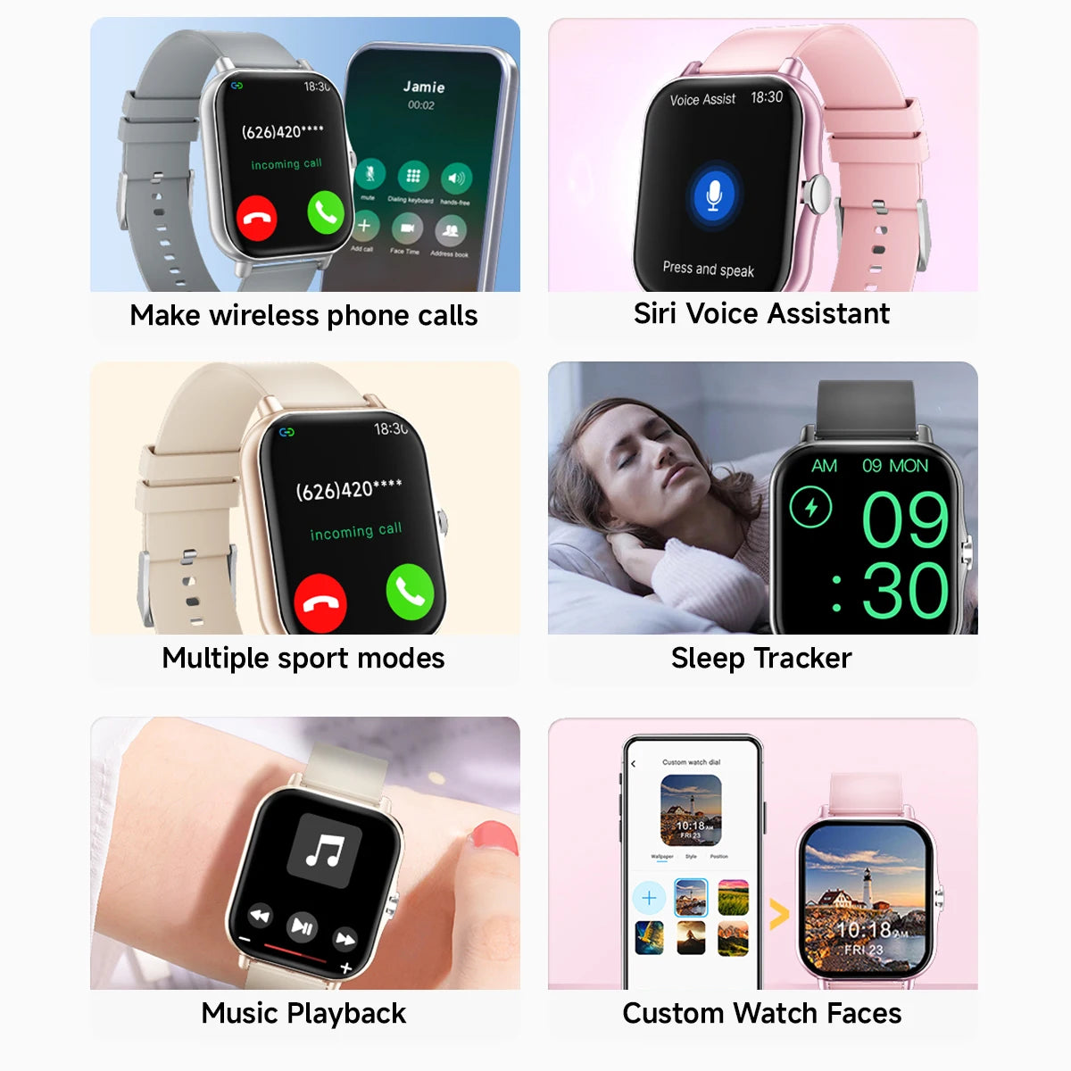 2025 NEW Smartwatch For Android/IOS 1.83 Screen Wireless Bluetooth Call Phone Camera Control Music Player Multi-Sports Modes Men - Velora