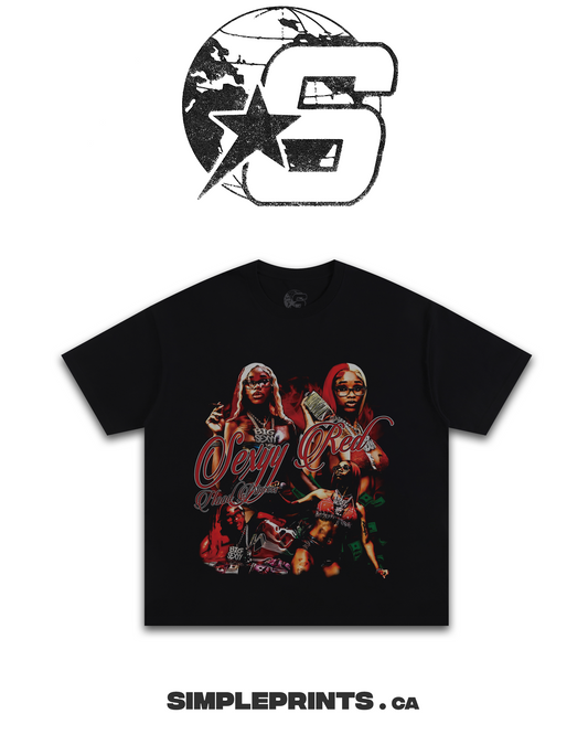 SEXYY RED Graphic T-Shirt - Velora Luxury Fashion