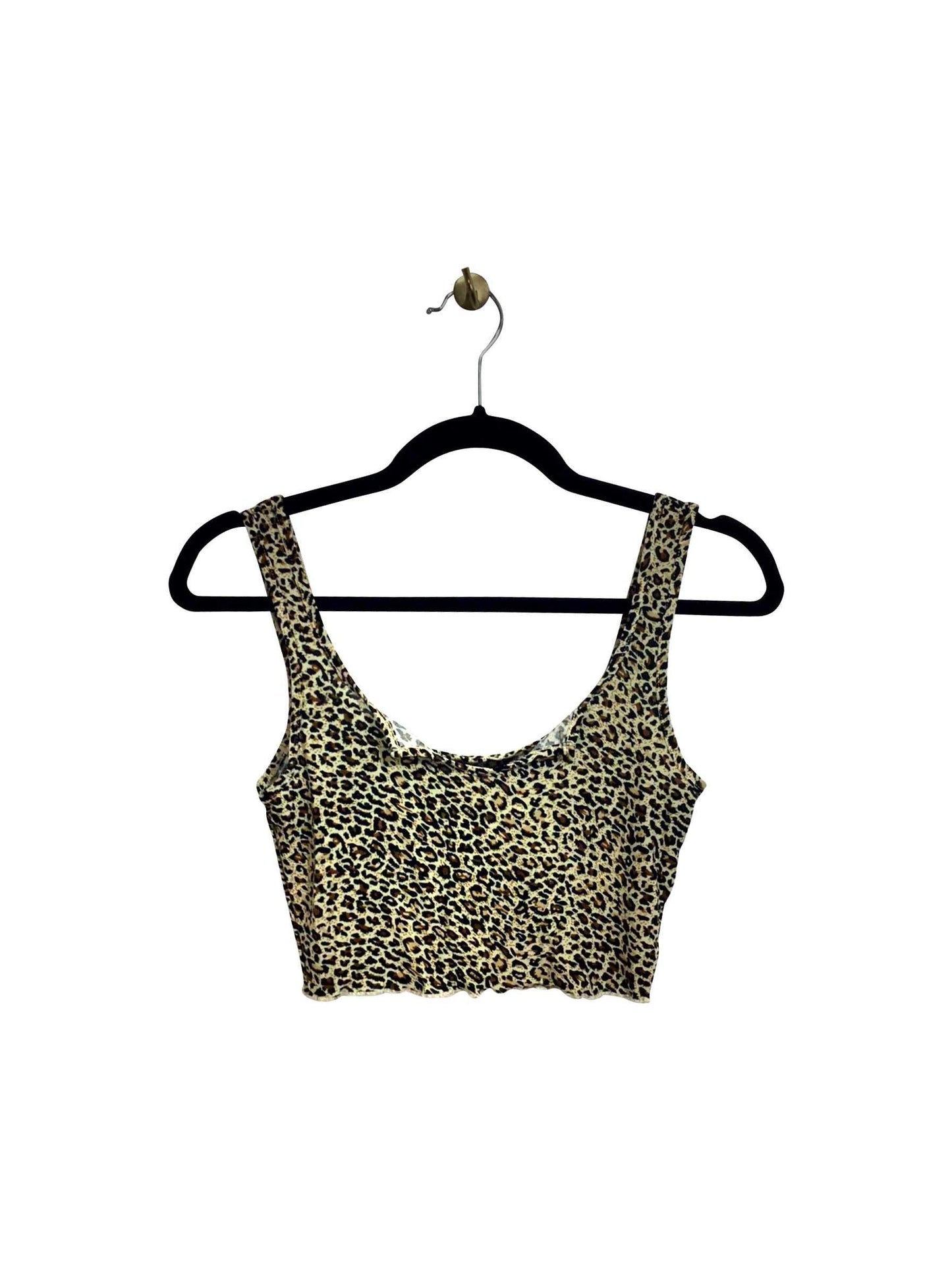 SHEIN Regular fit Crop top in Brown - XS - Velora
