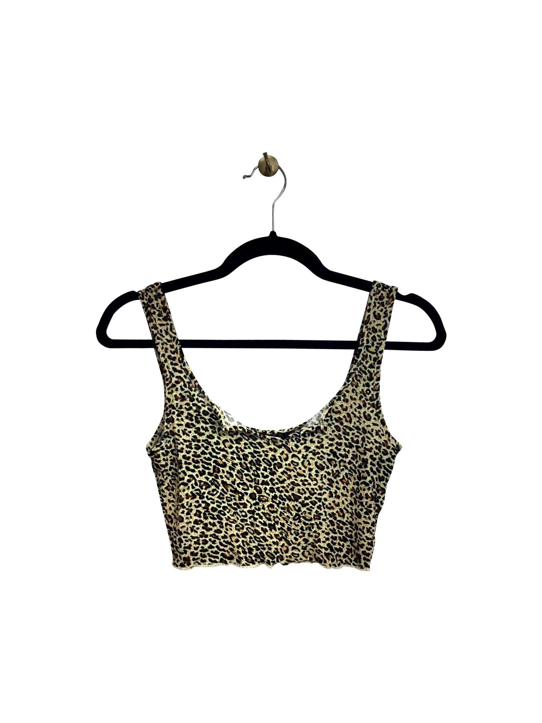 SHEIN Regular fit Crop top in Brown - XS - Velora