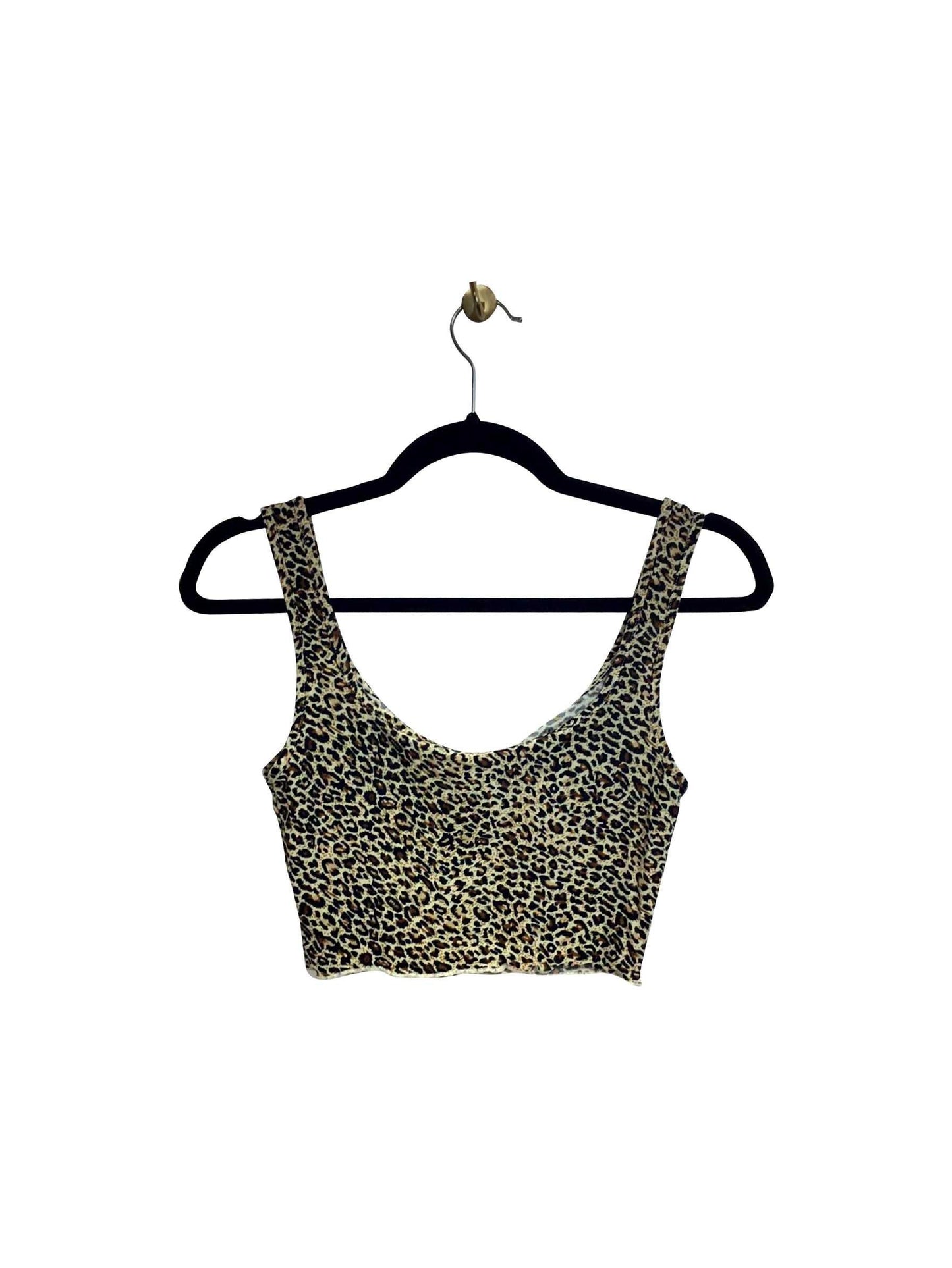 SHEIN Regular fit Crop top in Brown - XS - Velora