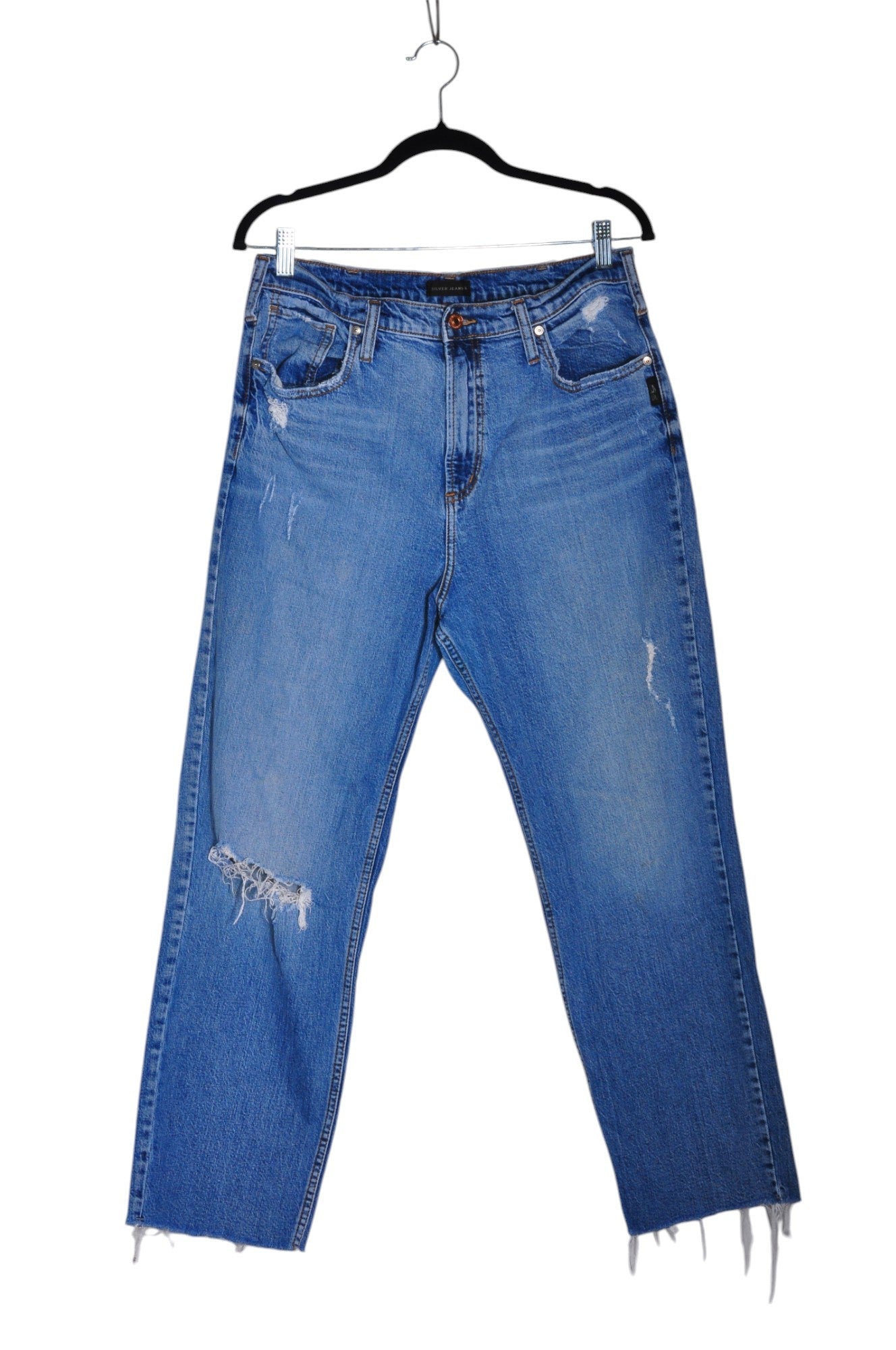 SILVER JEANS Women Straight-Legged Jeans Regular fit in Blue - 27 - Velora Luxury Fashion