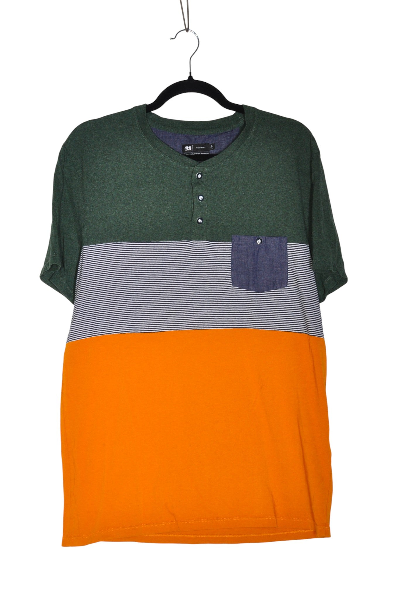 SIMONS Men T-Shirts Regular fit in Green - L - Velora Luxury Fashion