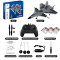 KF700 J-20 4-Channel Brushless Glider RC Plane, 300m Range, Camouflage Gray - Velora Luxury Fashion