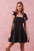SO ME Fit and Flare Washed Gameday Dress - Velora Luxury Fashion
