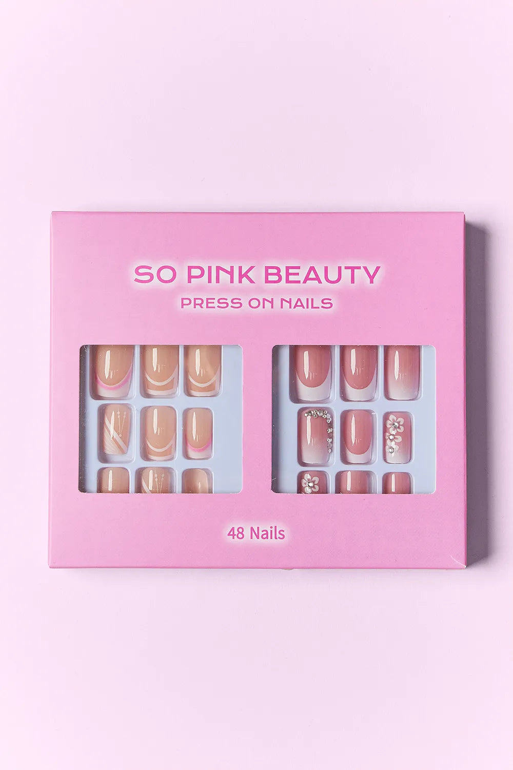 SO PINK BEAUTY Press On Nails 2 Packs - Velora Luxury Fashion