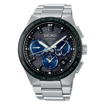 SEIKO Astron Titanium Chronograph Black Dial 43mm | SSH119