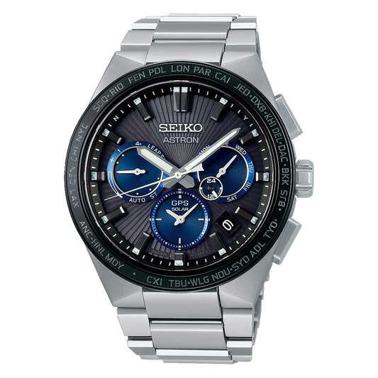 SEIKO Astron Titanium Chronograph Black Dial 43mm | SSH119