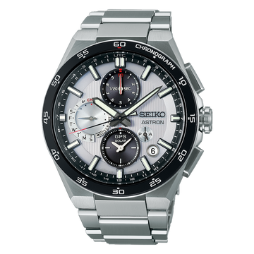 SEIKO Astron GPS Solar Chronograph Silver Dial | SSH153