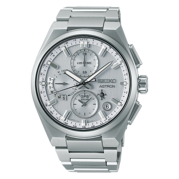 SEIKO Astron GPS Solar Chronograph  Silver Dial | SSH159