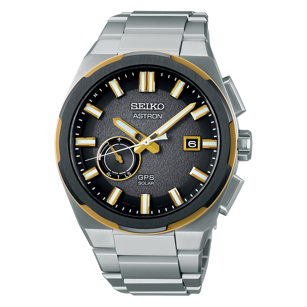 SEIKO Astron GPS Solar Black & Gold | SSJ026