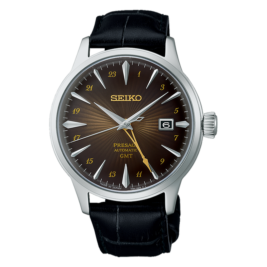 SEIKO Presage Cocktail Time GMT Brown Dial | SSK039