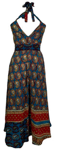STAFF HOLD PRC7675 Avatar Pure Silk Maxi Dress with Belt - Velora Luxury Fashion