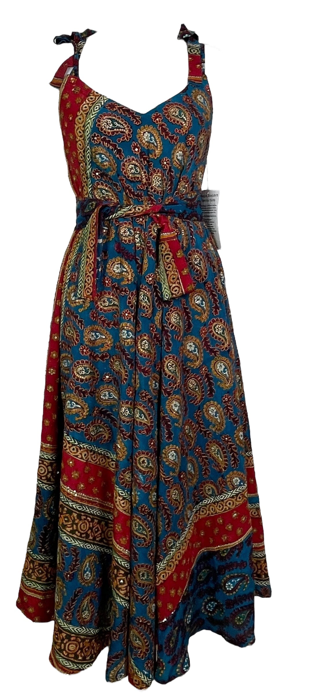 STAFF HOLD PRC7675 Avatar Pure Silk Maxi Dress with Belt - Velora Luxury Fashion